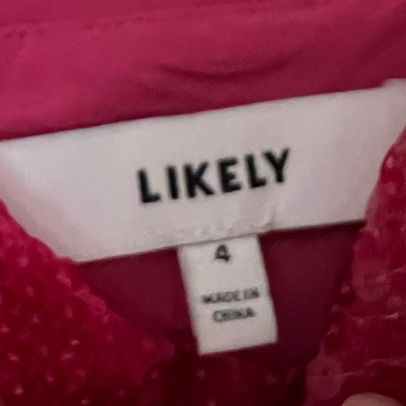 LIKELY Eve Sequin Mini Dress in Pink Fuchsia - Picture 7 of 9